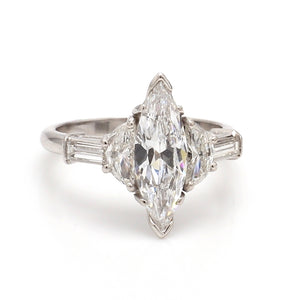 SOLD - 1.21ct D VVS1 Marquise Cut Diamond Ring - GIA Certified